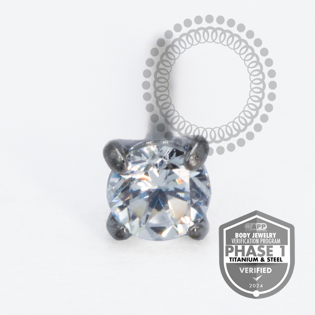 TT10 Topo Ponto de Luz Push Pin | Titânio Mill®