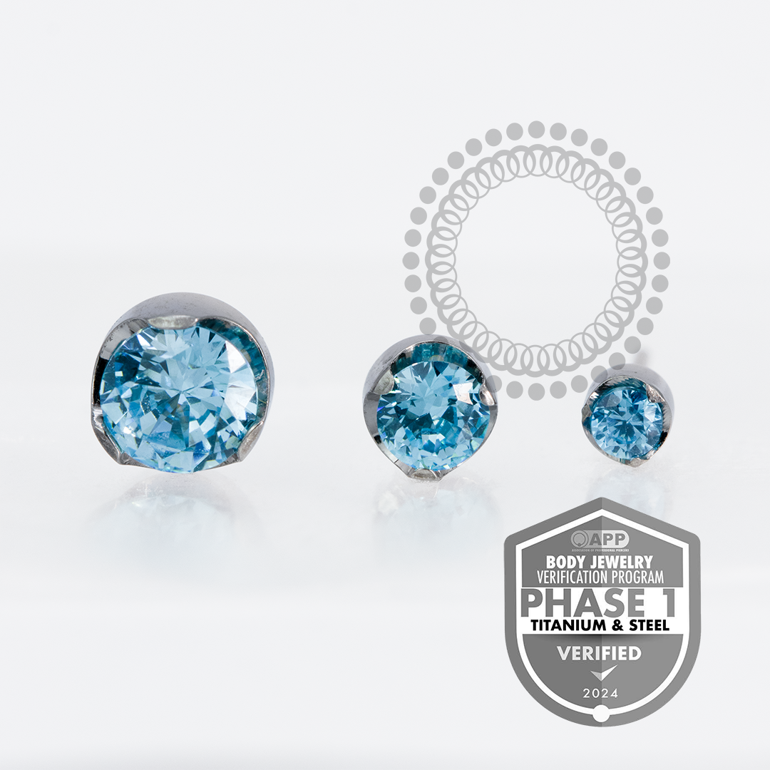 TT08 Top Prong Flat Push Pin | Titanium Mill