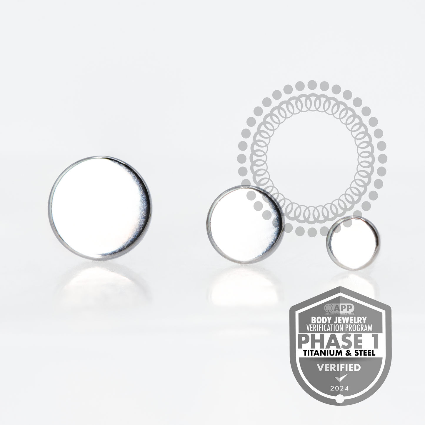 TT09 Top Disc Flat – Push Pin | Titanium Mill®