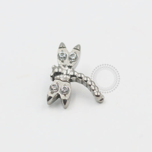 TN1294 Topo Libelula CZ Titânio 1.2mm