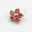 TN278-4 Topo Flor CZ Orange Miolo Titânio