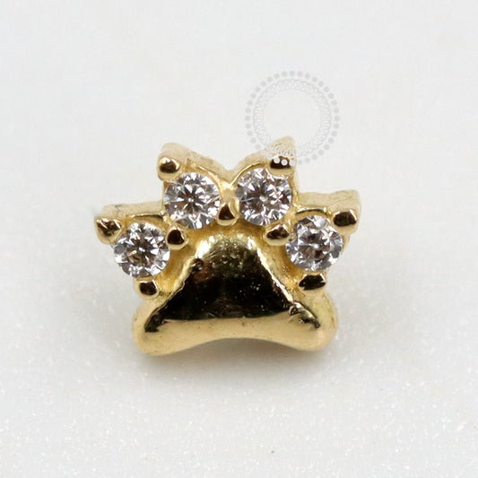 OR74 Topo Patinha ( 0,18g) Ouro 18K