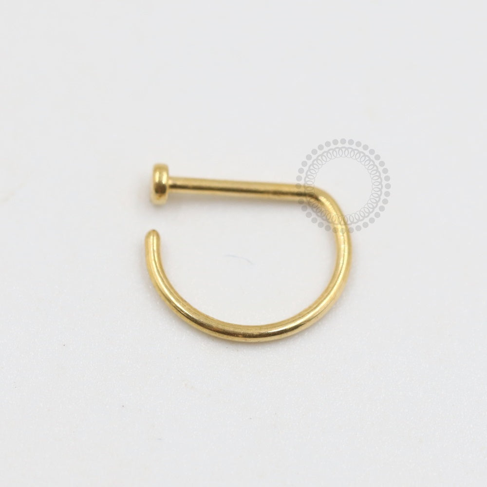 PVD86 D Ring Aço Pvd Gold