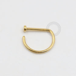 PVD86 D Ring Aço Pvd Gold