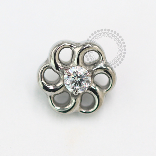 TN1483 Topo Flor Infinita Titânio ASTM F-136