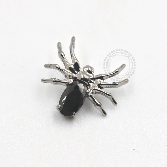 TN598-2 Topo Aranha CZ Black Titânio