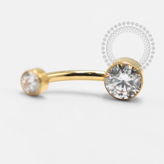 TN1500 Navel Flat Titânio PVD Gold