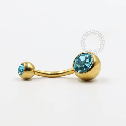 PVD101 Navel Zirconia Pvd Gold