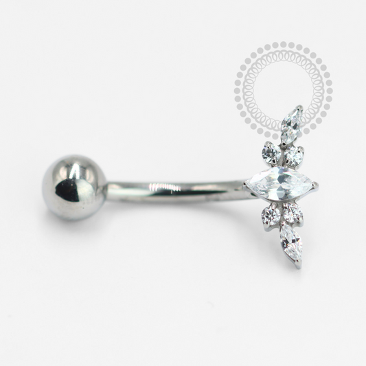 TN1491 Navel Brisa Floral Titânio ASTM -136