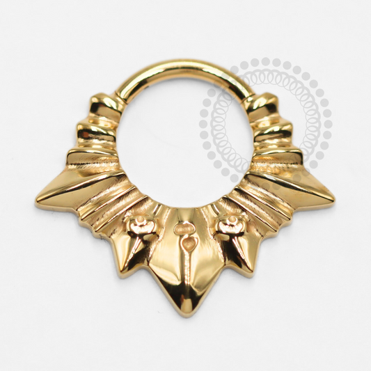 TN1384 Segmento Raio De Sol Titânio PVD Gold