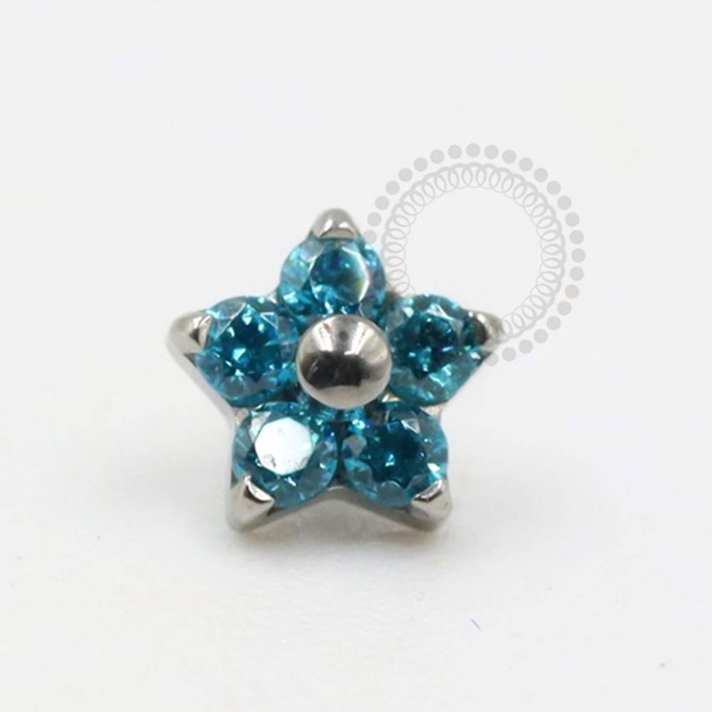 TN294 Topo Mini Flor Titânio