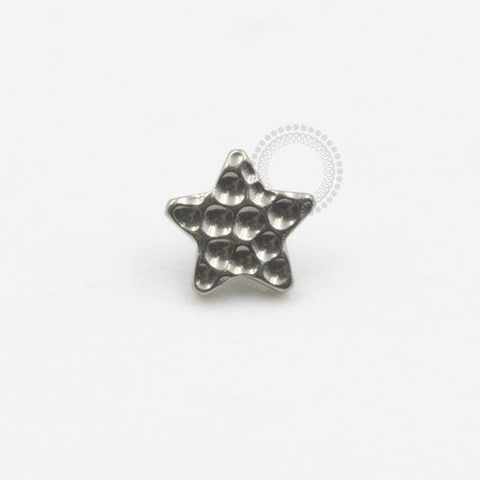 TN363 Topo Estrela Martelado Titânio