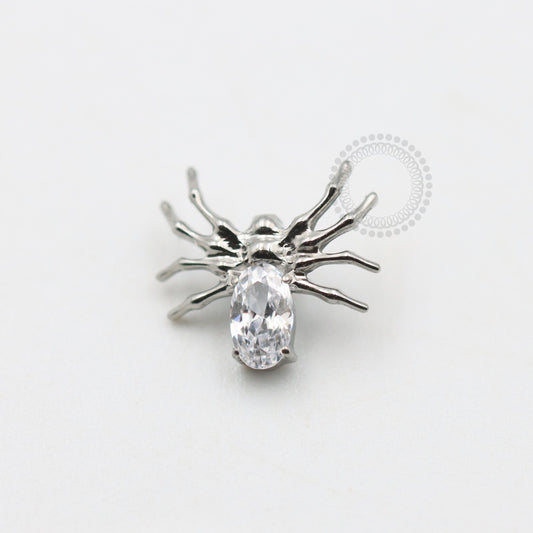 TN598 Topo Aranha CZ Titânio