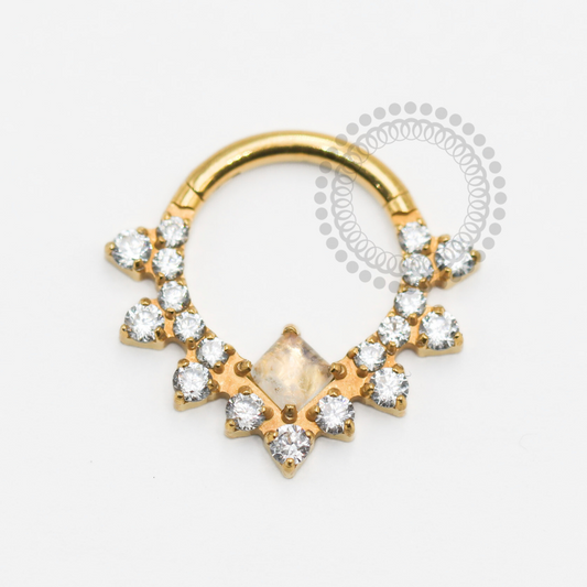 TN1771 Segmento Encanto Lunar Titânio PVD Gold