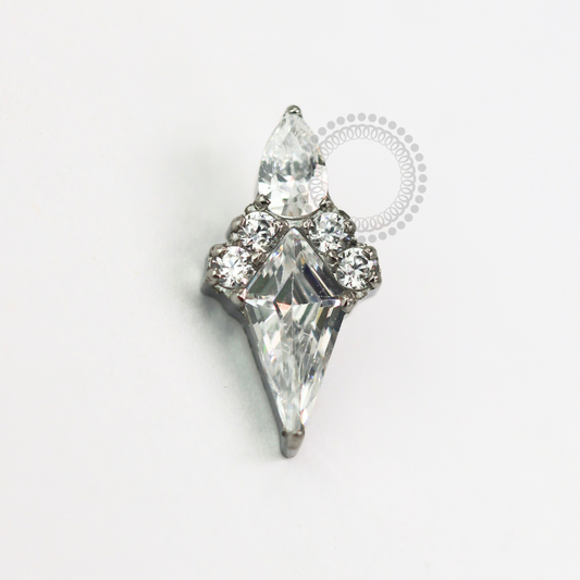 TN1599 Topo Indiano Cristal Titânio ASTM F-136