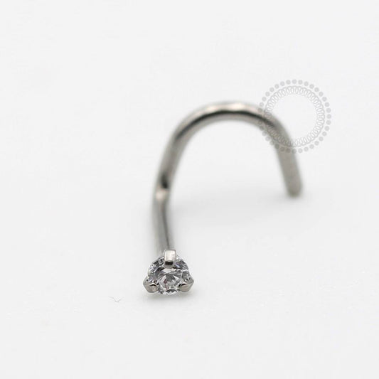 TN57 Nose Ring Zirconia Titanium