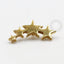 TN791  Topo Cluster Quatro Estrelas Titânio Pvd Gold