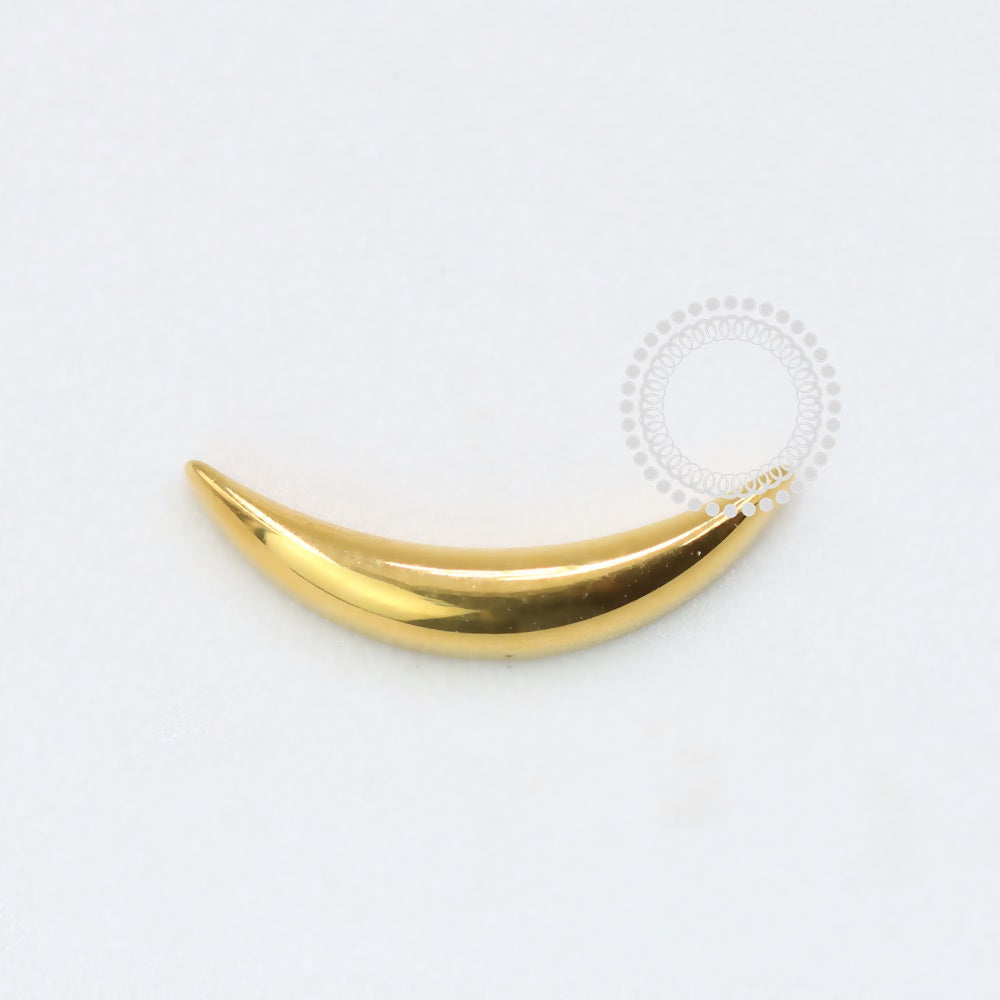 TN1058 Topo Sorriso Liso Modelo 2 Titânio Pvd Gold