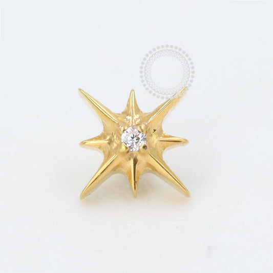 TN1064-2 Micro-Star Top Model 2 Titanium Pvd Gold 