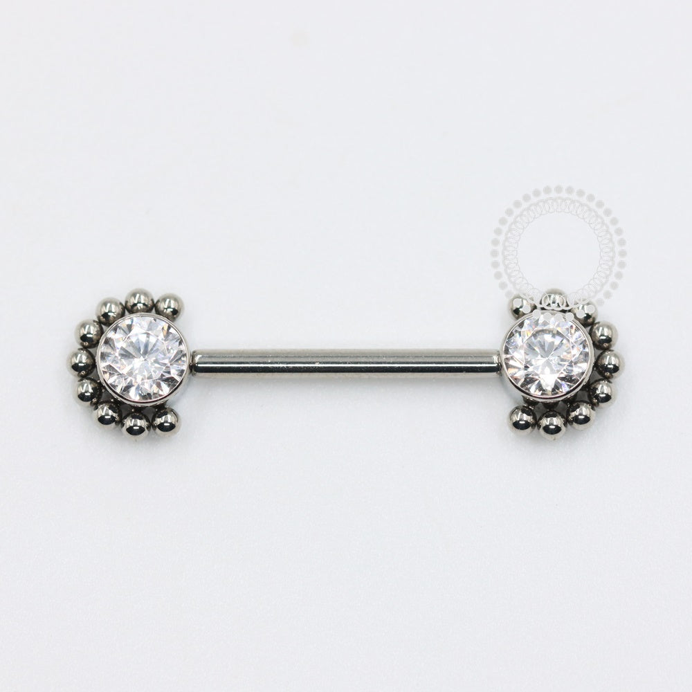 TN1040 Nipple Jewelry Indiana Push Pin Titânio