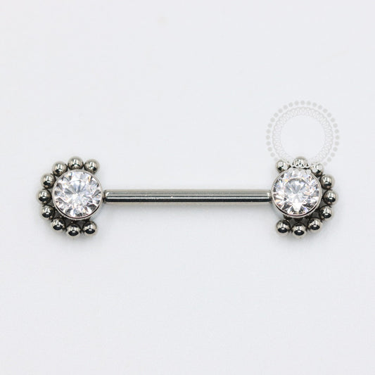 TN1040 Nipple Jewelry Indiana Push Pin Titânio