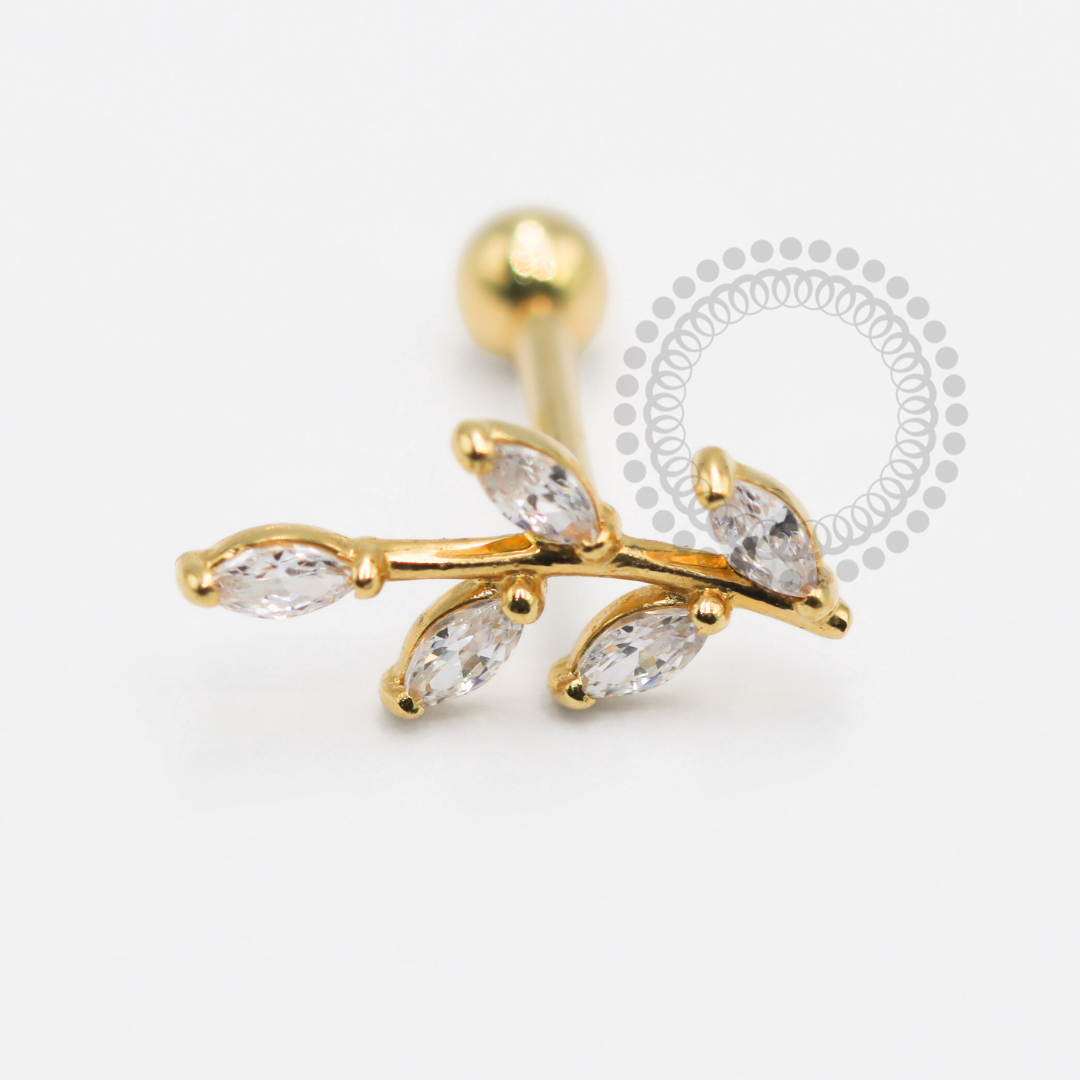 OR100 Microbell 5 Pétalas Ouro 18K