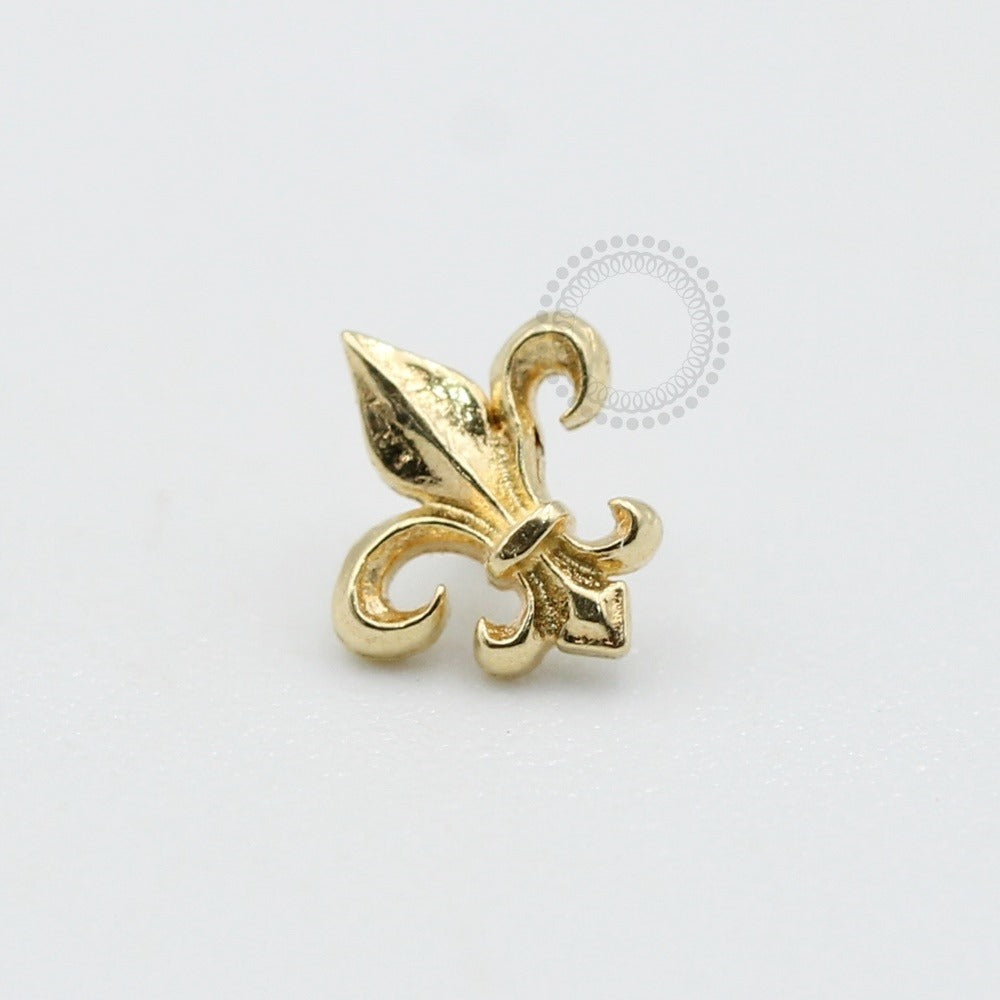 OR22 Topo Flor De Lis Ouro 18k