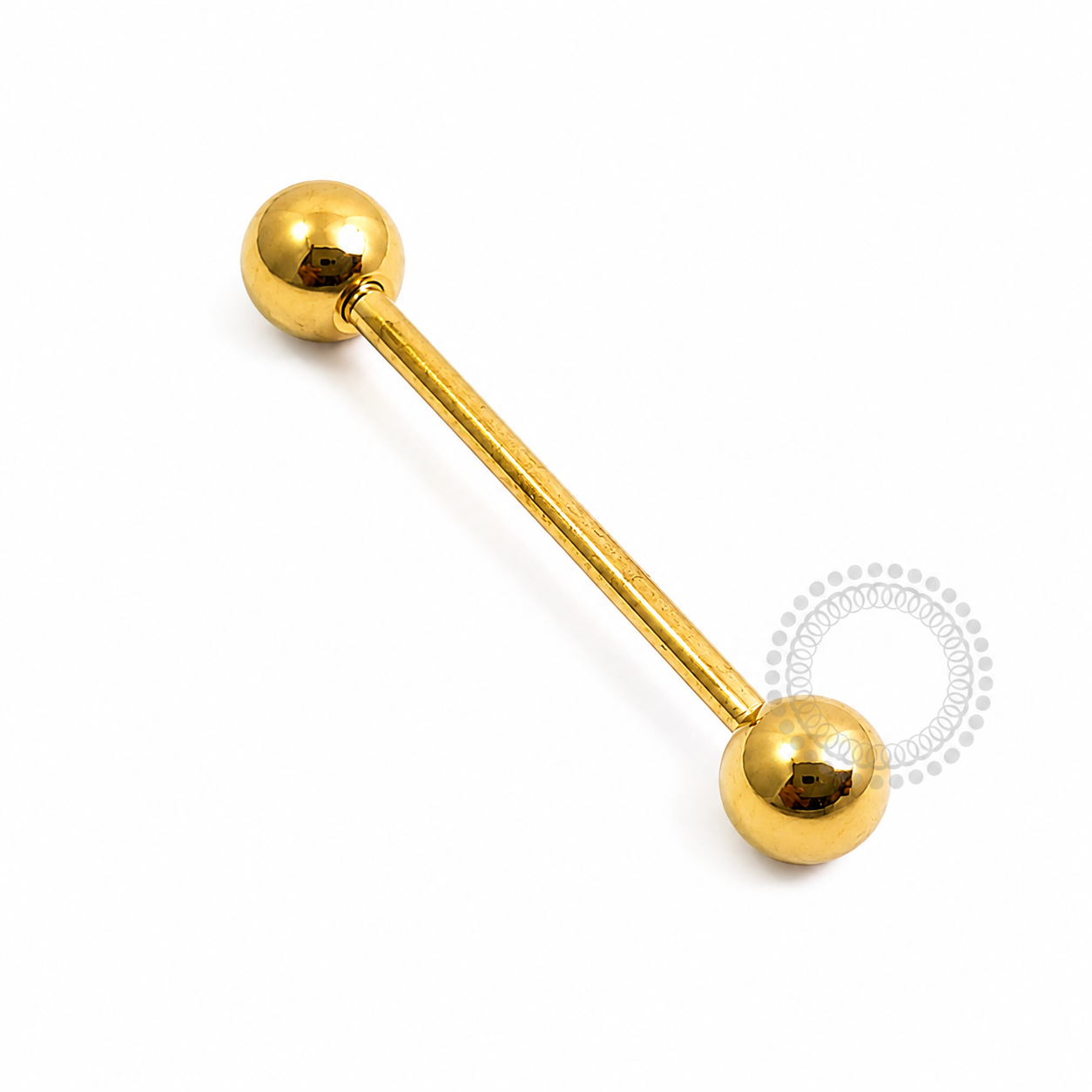 Barbell 1.6mm Titânio PVD Gold