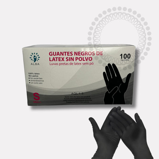 DC02 BLACK NITRILE GLOVES