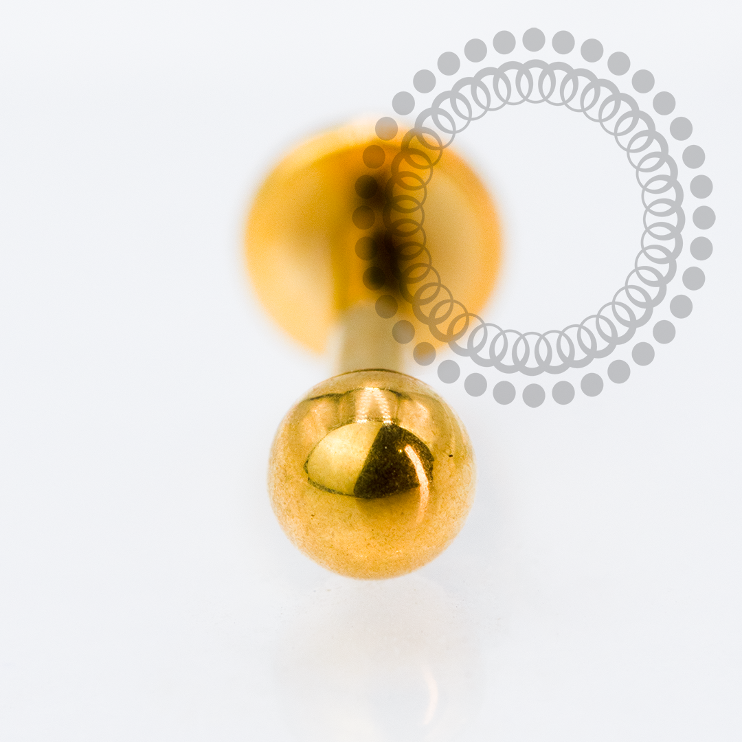 TN2142 Labret Push Pin Titânio PVD Gold