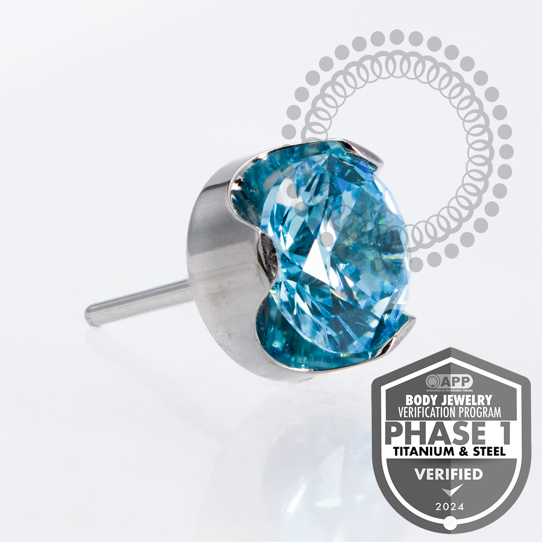 TT18 Topo Zirconia Aqua Disco Push Pin Titânio Mill ®