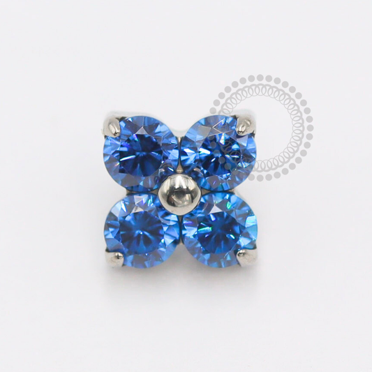 TN1899 Top Blue Sapphire Zirconia Titanium ASTM F-136 
