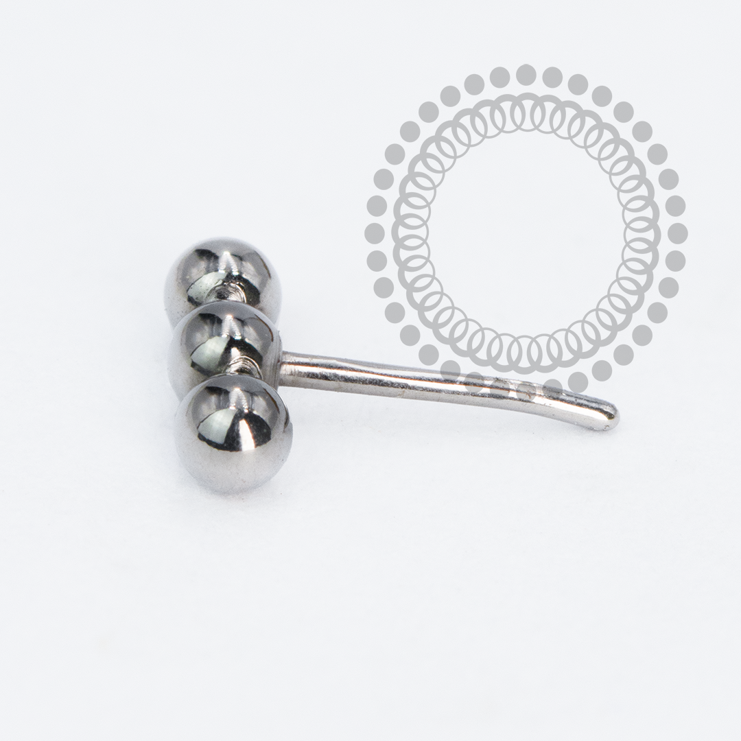 TN2222 Topo 3 Mini Esferas Push Pin Titânio ASTM F136