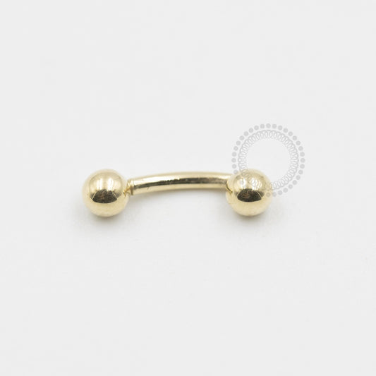 OR92 Microbell Ouro 18K (0,33g) - (8mm)
