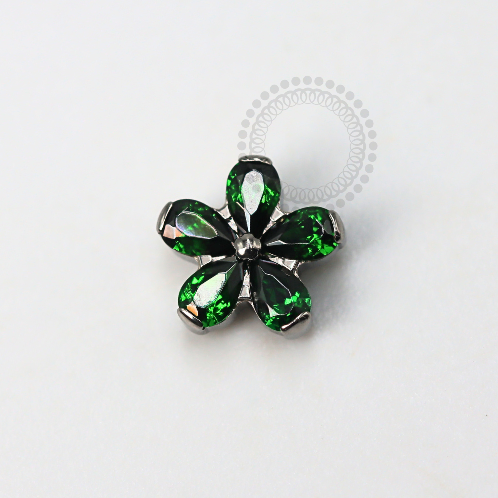 TN1160 Topo Flor Margarida Titânio ASTM F-136