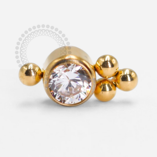 TN1451 Top Light Point 3 Spheres Titanium PVD Gold 