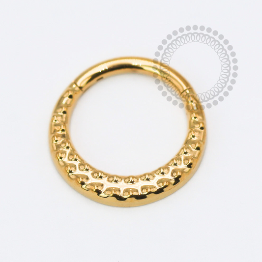 TN1778 Segmento Texturizado Titânio PVD Gold