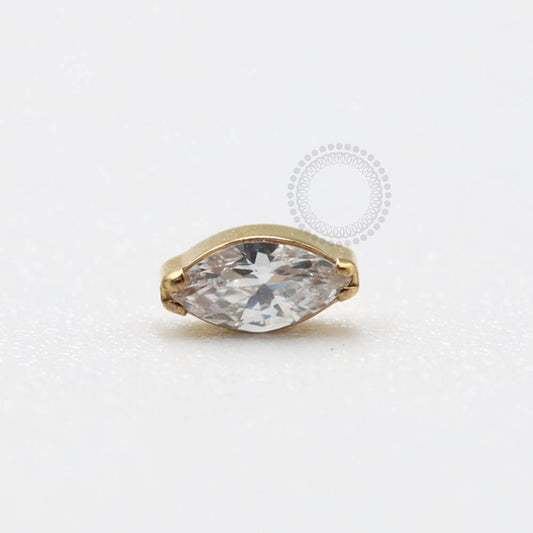 TN883 Crystal Top Titanium Pvd Gold 