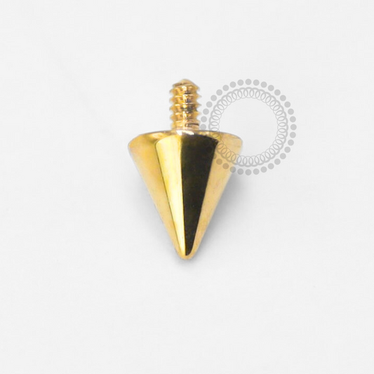 TN1671 Topo Spike Titânio PVD Gold