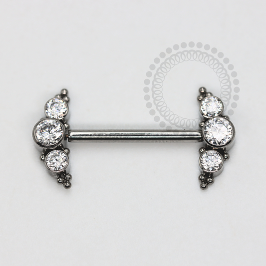 TN1166 Nipple Cluster Push Pin Unilateral Titânio ASTM F136