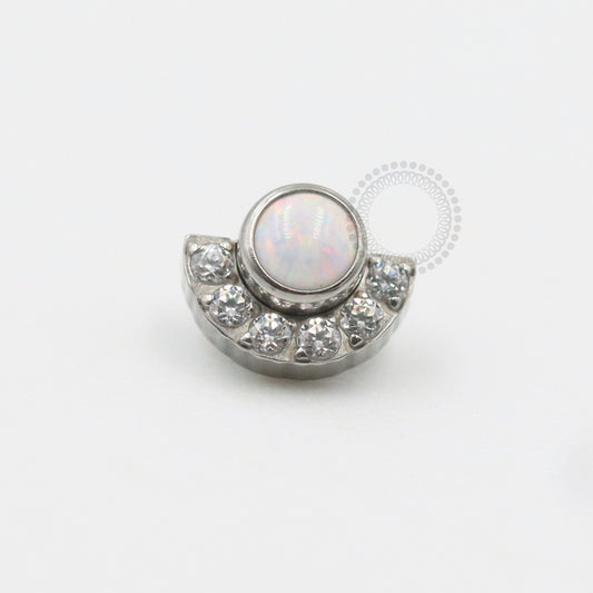 TN516 Opal and Zirconia Titanium Top