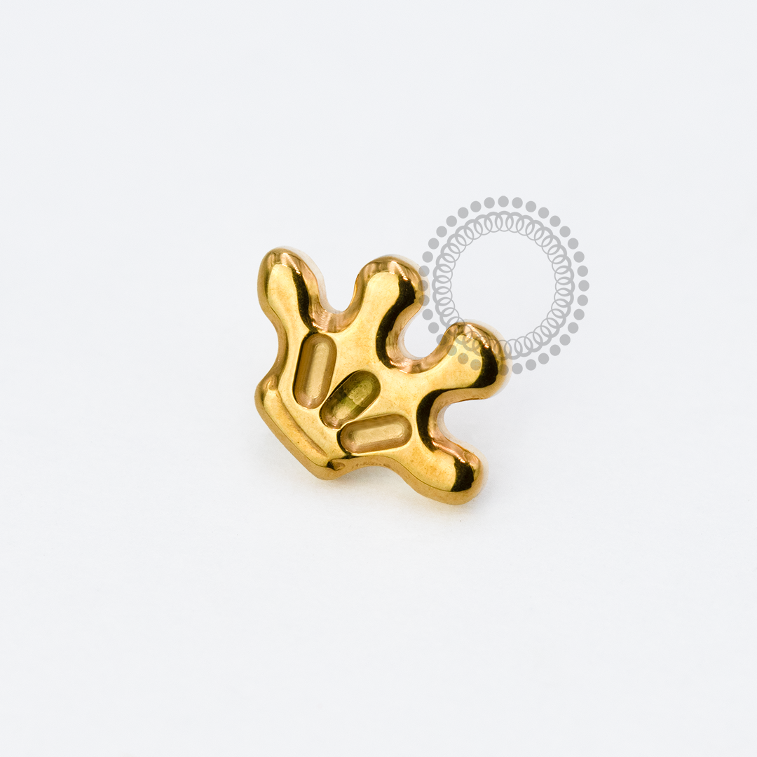 TN1911 Topo Mãozinha Titânio PVD Gold