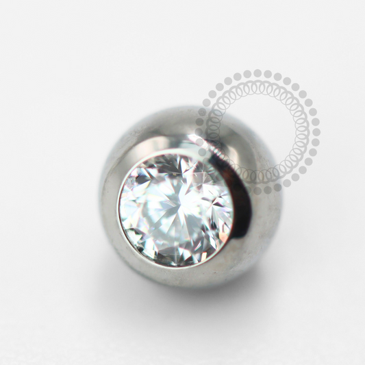 TN1610 Topo Esfera Zircônia 1.6mm Titânio ASTM F-136