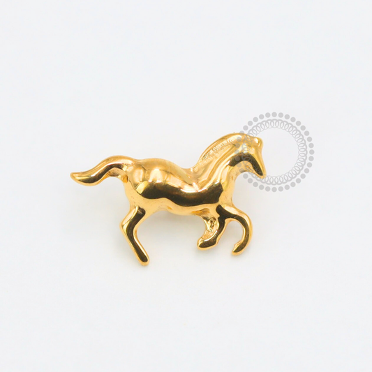 TN1852 Topo Cavalinho Titanium PVD Gold 