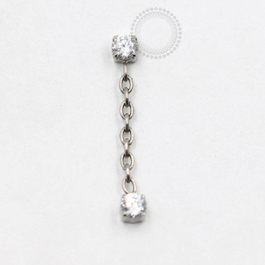 TN746 Top Pendant Light Point Crystal Titanium