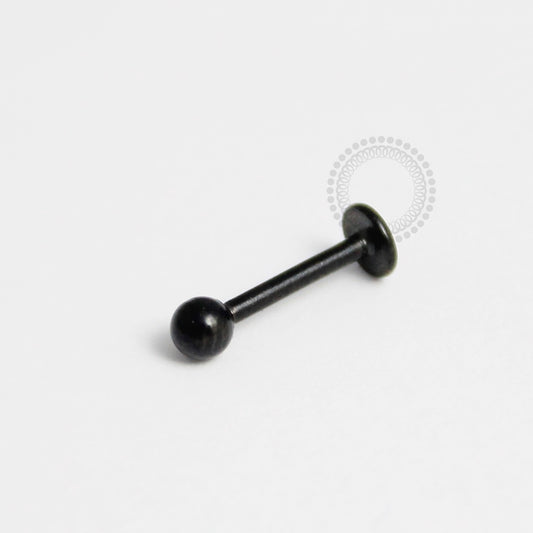 PVD01 Labret Aço PVD Black