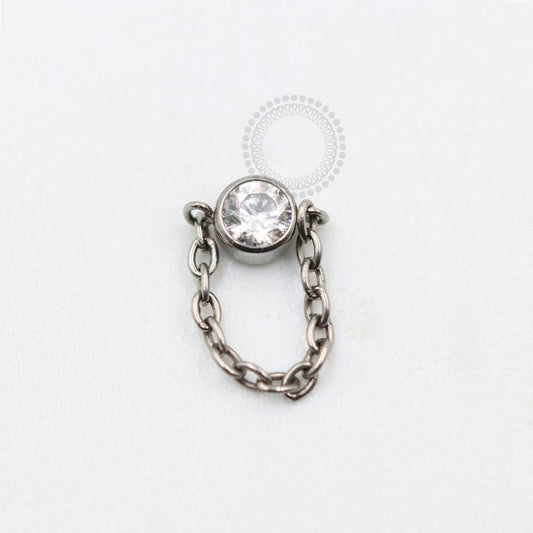 TN969 Topo Zirconia 3.0mm Corrente Titânio ASTM F136