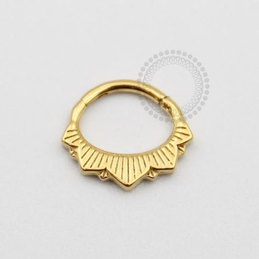 PVD38 Segmento Indiano (Modelo 1) Aço PVD Gold