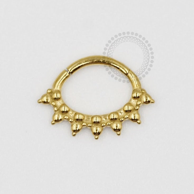 PVD43 Segmento indiano modelo 3 Aço PVD Gold