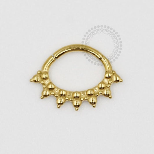 PVD43 Segmento indiano modelo 3 Aço PVD Gold